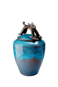 Urn - Amalfi Blue Cat